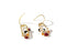 Trendy Luxury Zirconia Dangle Natural Pearls Shell Flower Statement Earring
