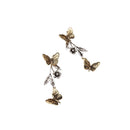 Antique Butterfly 2 in 1 Convertible Dangle Drop Earring