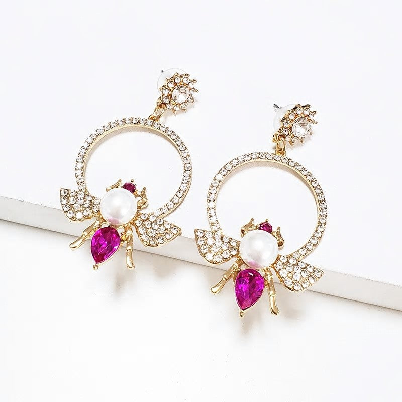 Amazon.com: Natural Crystal Stone Earrings, Pink Natural Healing Jewelry  Teardrop Earrings, Drop Dangle Earrings for Women Girls, Boho Jewelry for  Women Trendy : Handmade Products
