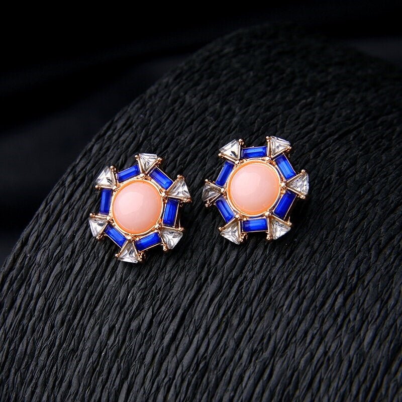 Top more than 95 pink and blue earrings