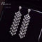 Luxury AAA Clear CZ Crystal Tassel Wedding Party Earrings