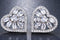 Romantic Heart Shape CZ Crystal Elegant Stud Earrings