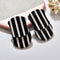 Black & White Stripes Acrylic Stud Earrings