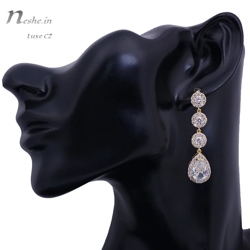 Handmade Rhinestone Long Fringed Big Drop Earrings Accessories For Girl  Oversize Crystal Hanging Dangle Earrings Wedding Jewelry | Fruugo NO
