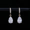 Elegant CZ Crystal Water Drop Earrings