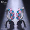 Multicolor CZ Crystal Exquisite Party Huggy Earring -2 Colors