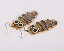 Colorful Vintage Retro Crystal Owl Party Earrings Top Quality - [neshe.in]