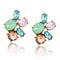 Crystal Flower Colorful Stud Earring