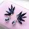 Blue Butterfly Tear Drop Stud Style earring