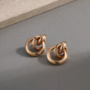 Gold Plated Stylish Korean Stud Earring