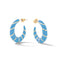 Enamel Hoop Round Fashion Hoop Earring - 3 Colors