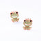 Cute Frog Prince Style Stud Earrings