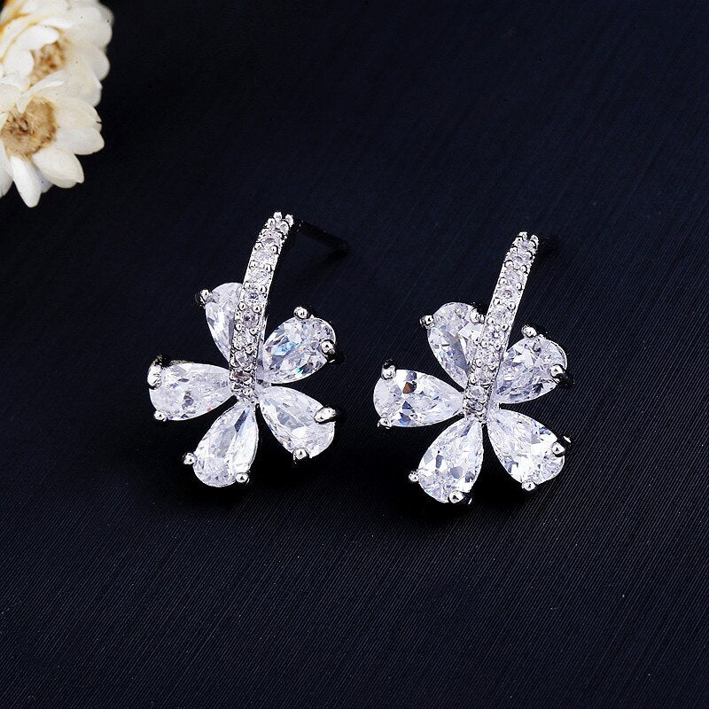 sterling silver chanel earrings