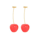 Cute Cherry Red Cherry Stud Drop Earring