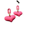 Candy Colors Big Heart Acrylic Drop Party Earrings -3