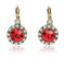 Vintage Crystal Rhinestone Stud Drop Earrings - 4 Colors - [neshe.in]