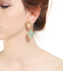 Graceful Rhinestone Branch Asymmetrical Earring - [neshe.in]