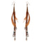 Top Quality Long Feather Coffee Earrings - [neshe.in]