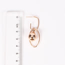 Shining Gold and Silver Color Ball Shape Drop Earrings - 2 Colors - [neshe.in]