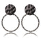 Round Hollow Dangle Charms Vintage Fashion Earrings - [neshe.in]