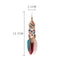 Feather Dangle Trendy Water Drop Indian Earrings - 3 Colors - [neshe.in]