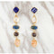 Vintage Multicolor Water Drop Statement Crystal Long Earrings - [neshe.in]
