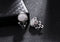 Retro Pearls Zircon Round Earring - 2 Colors - [neshe.in]