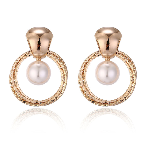 Tiffany T:Mother-of-pearl Circle Earrings