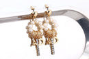 Pearl Circle Tower Tassel Dangle - [neshe.in]