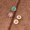 Cute Round Crystal Stud Earrings in 3 Colors - [neshe.in]