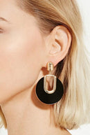 Big Round Acrylic Dangle Earrings - 2 Colors - [neshe.in]