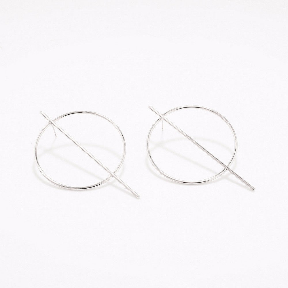 Stylish European Big Round Circle Hoop Earrings - 2 Colors – Neshe Fashion  Jewelry