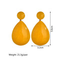 Big Candy Color Rain drop Shaped Earring - 7 Colors - [neshe.in]