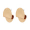 Geometric Round Flat Layered Earring - 2 Colors - [neshe.in]