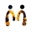 Inverted Irregular Acrylic Dangle Earrings - 5 Colors - [neshe.in]