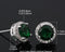 Classic Round CZ Crystal Stud Earrings - 8 colors - [neshe.in]