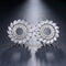 Luxury Round CZ Crystal Stud Earrings - 6 Colors - [neshe.in]