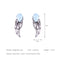 Vintage Silver Wings Shaped Crystal Earring - [neshe.in]