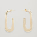 Arc Gold Earring Minimalist  Lead & Nickel free Earring - [neshe.in]