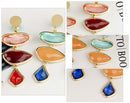 Acrylic Irregular Abstract Drop Earrings - 2 Colors - [neshe.in]