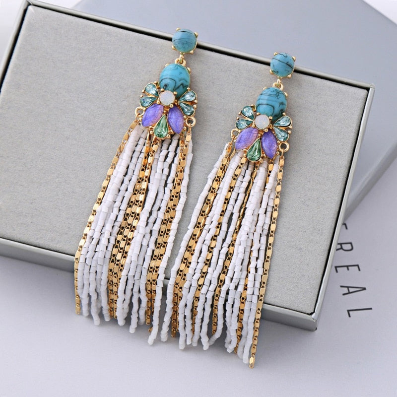 Flipkartcom  Buy ARZONAI Pearl Tassel Earrings Super Fairy Earrings  Elegant Fashion Small Jewelry Metal Stud Earring Online at Best Prices in  India
