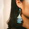 Colorful Resin Stone Dangle Tassel Fringe Earring - [neshe.in]