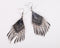 Grey-Blue Opal Antique Silver Ethnic Tassels Earring - [neshe.in]