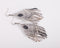 Grey-Blue Opal Antique Silver Ethnic Tassels Earring - [neshe.in]