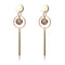 Gold Color Simulated-pearl Lucite Earring -2 colors - [neshe.in]