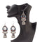 Ethnic Egyptian Silver Alloy Tassel Colorful Jhumka Earrings - [neshe.in]