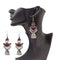Tibetan Style Enamel Silver Jhumka Earrings - [neshe.in]