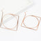 Exaggerated Big Square Statement Hoop Earrings - [neshe.in]