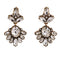Vintage Geometric Water Drop Oval Crystal Drop Earrings - [neshe.in]
