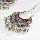 Vintage Bohemian Statement Heart Flowers Tassel Earrings - 3 Colors - [neshe.in]